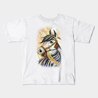 Arabian Horse on Map Kids T-Shirt